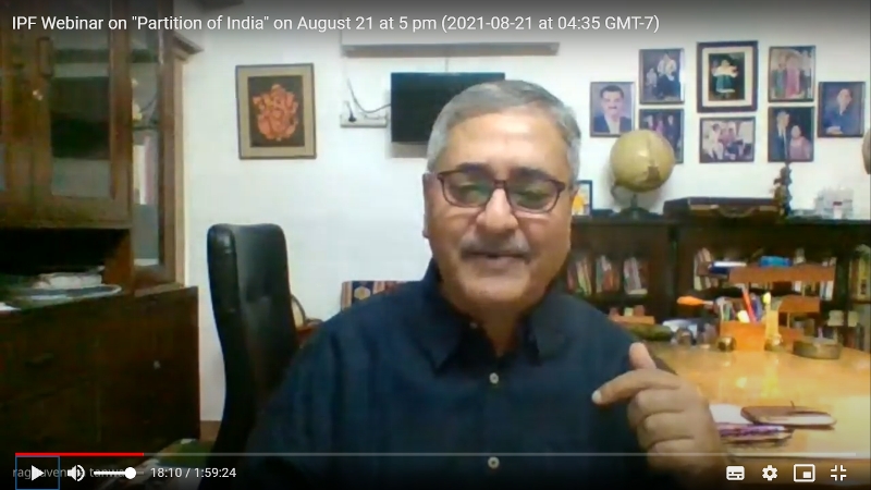 Webinar on Partition of India