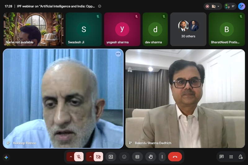 Webinar on Artificial Intelligence- Challenges and Opportunities for India